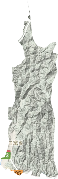白鶴鎮地形圖