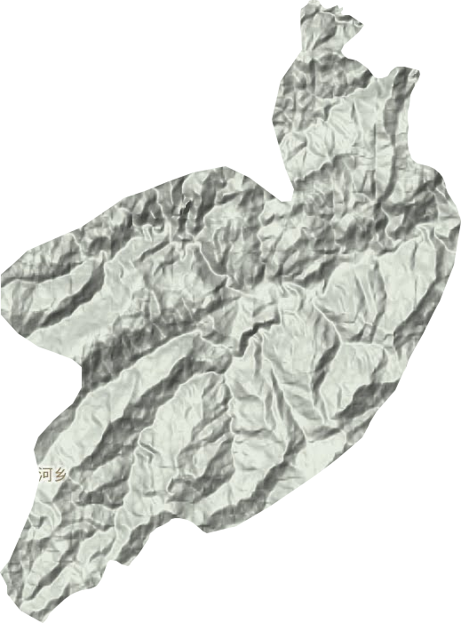 沙河鄉(xiāng)地形圖