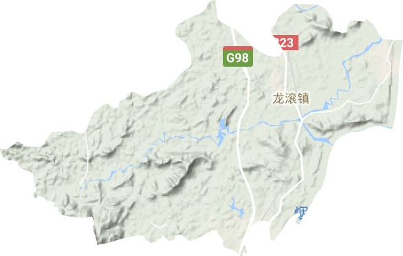 龍滾鎮(zhèn)地形圖