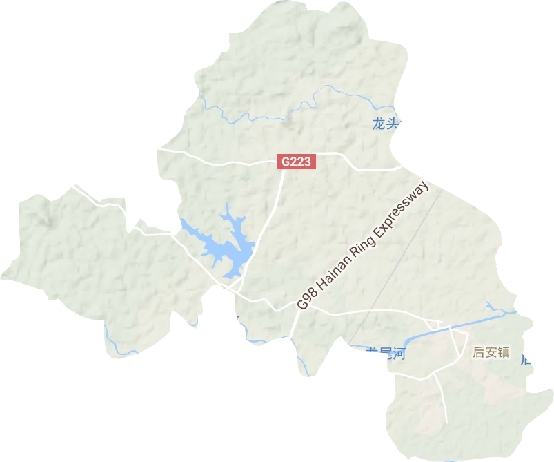 后安鎮(zhèn)地形圖