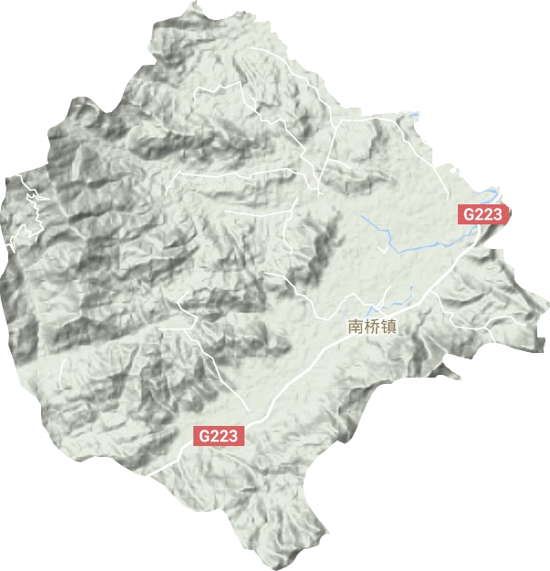 南橋鎮地形圖