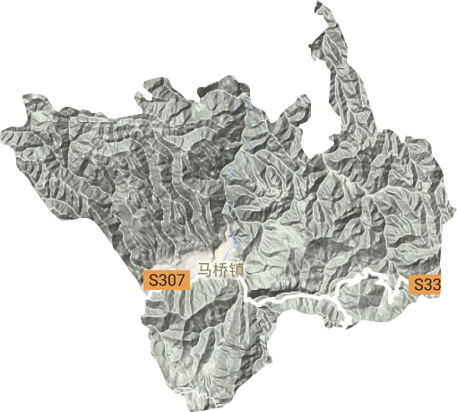 馬橋鎮(zhèn)地形圖