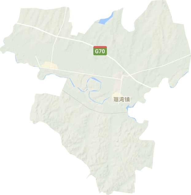 琚灣鎮地形圖
