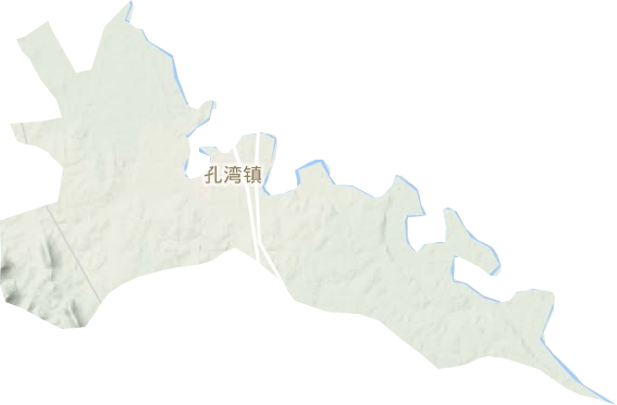 孔灣鎮(zhèn)地形圖