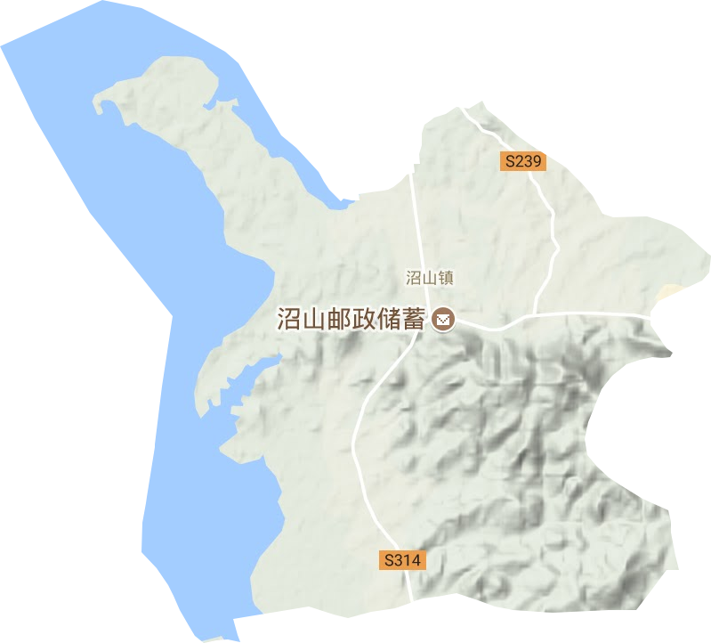 沼山鎮地形圖