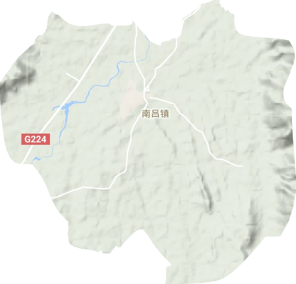 南呂鎮地形圖