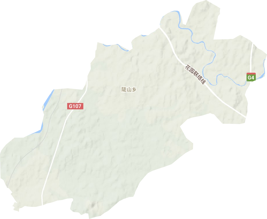 陡山鄉地形圖