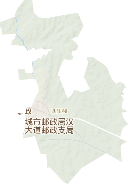 四里棚街道地形圖