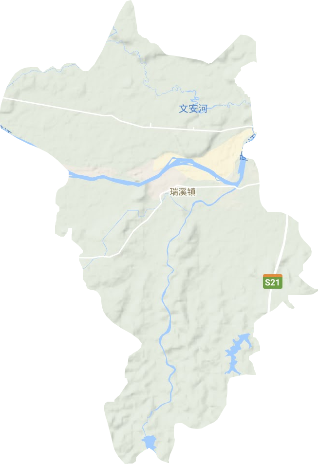 瑞溪鎮地形圖