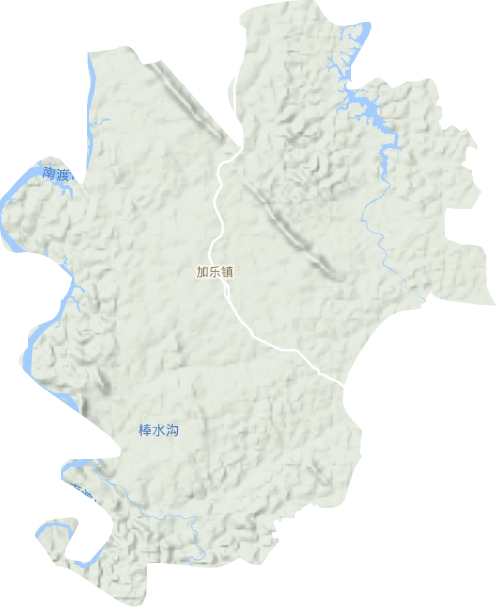 加樂鎮地形圖