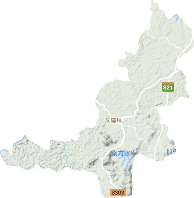 文儒鎮地形圖