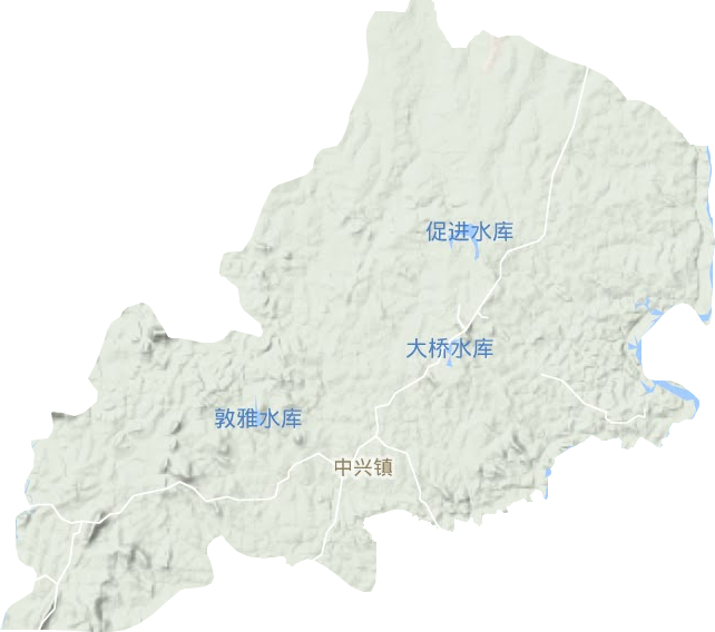 中興鎮地形圖