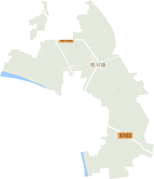 熊河鎮地形圖