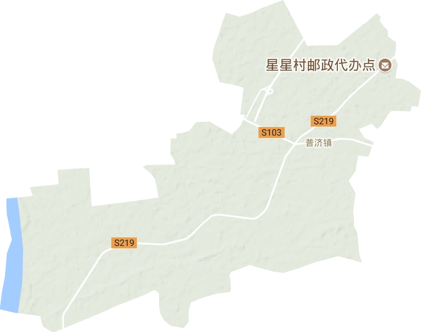 普濟(jì)鎮(zhèn)地形圖