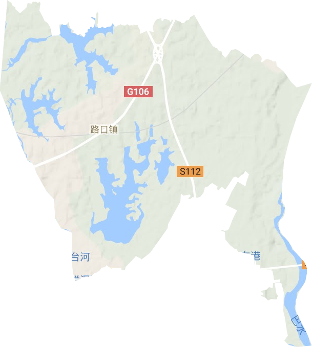路口鎮地形圖