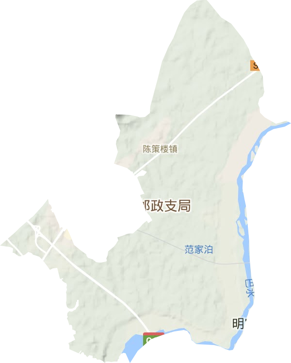 陳策樓鎮(zhèn)地形圖