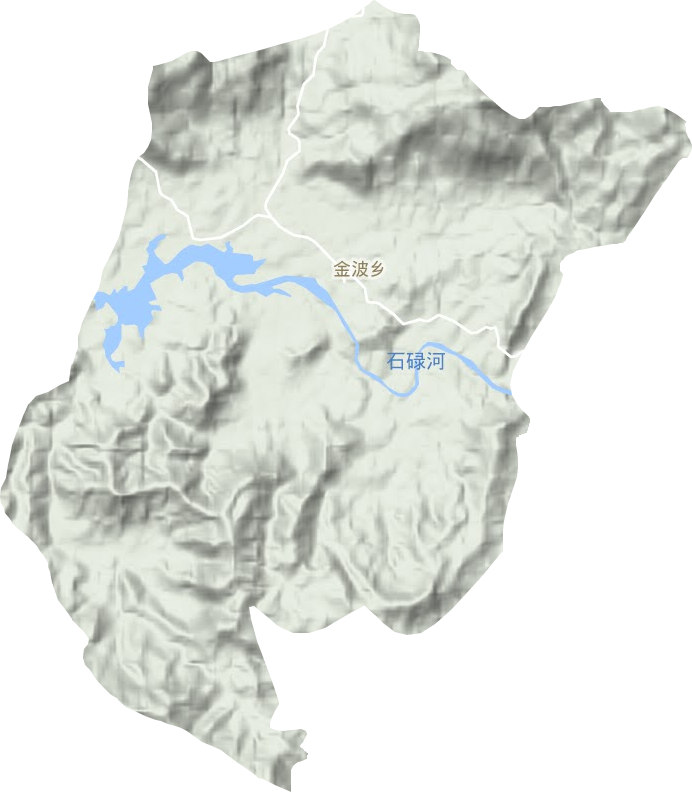 金波鄉地形圖