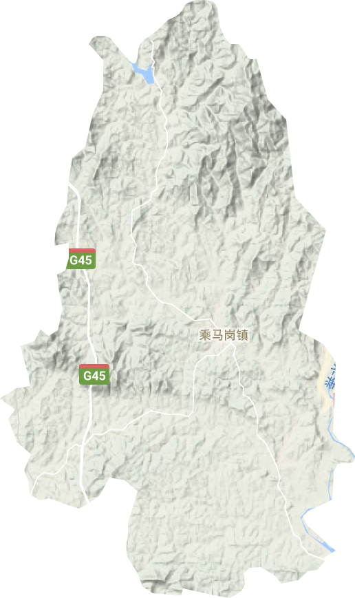 乘馬崗鎮(zhèn)地形圖