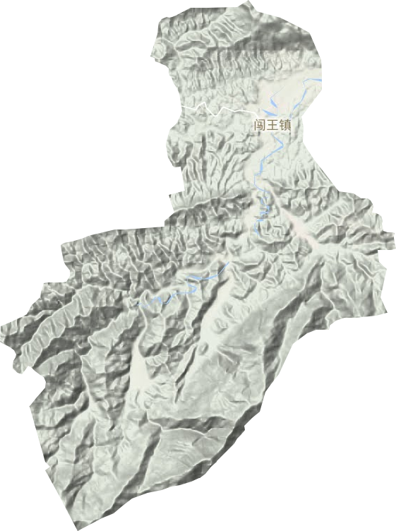 闖王鎮地形圖