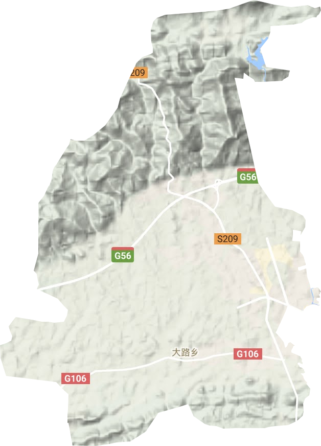 大路鄉地形圖