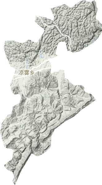 涼霧鄉地形圖