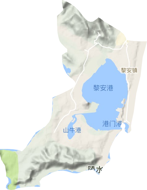 黎安鎮地形圖