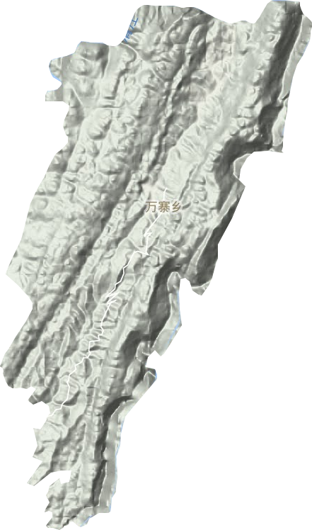 萬寨鄉地形圖