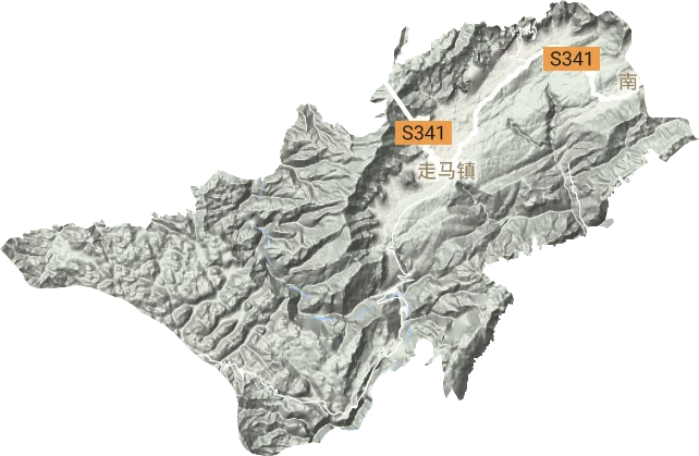 走馬鎮地形圖