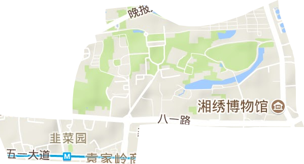 韭菜園街道地形圖
