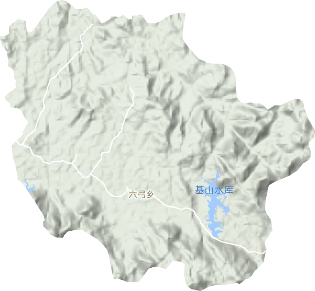 六弓鄉地形圖