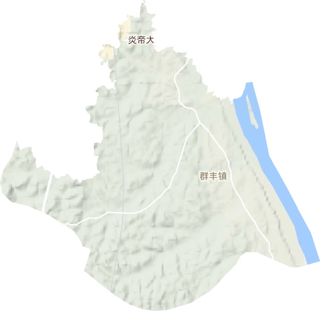 群豐鎮(zhèn)地形圖