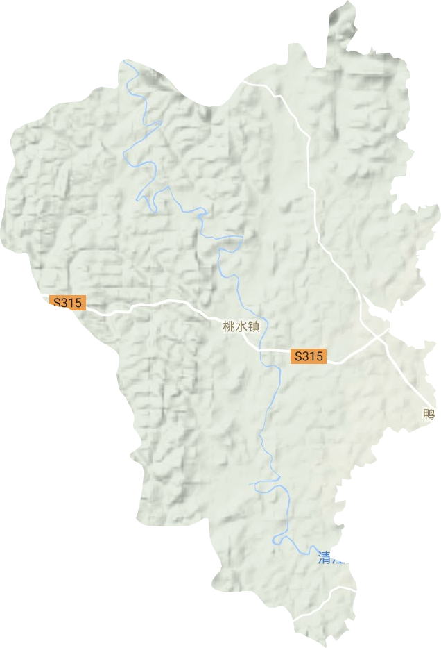 桃水鎮地形圖