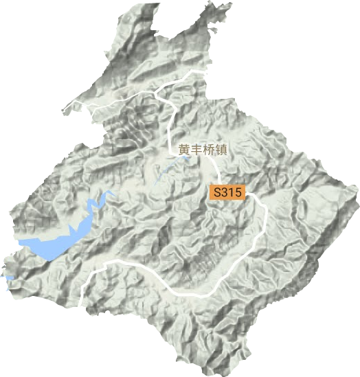 黃豐橋鎮地形圖