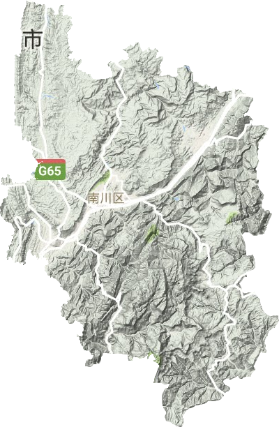 南川區地形圖
