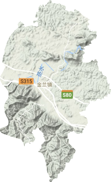 金蘭鎮地形圖