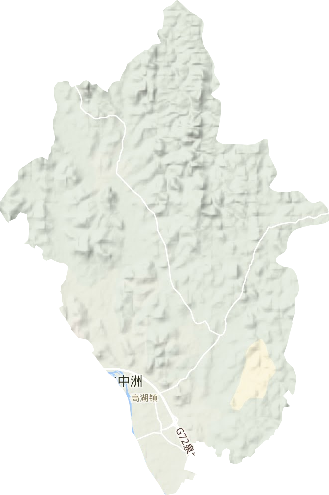 高湖鎮(zhèn)地形圖