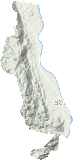 白沙鎮地形圖