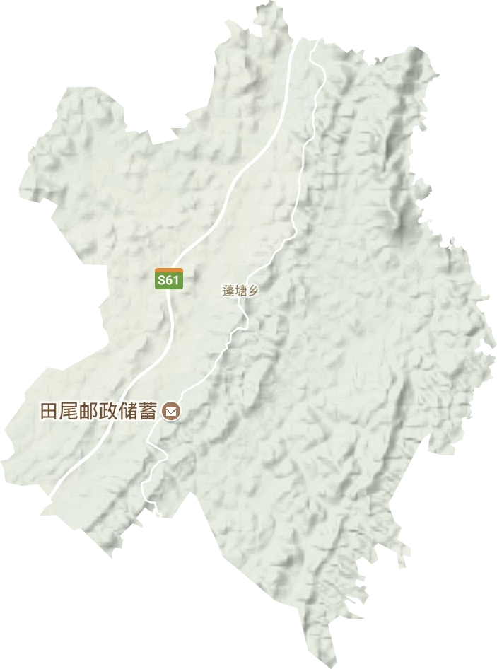 蓬塘鄉地形圖
