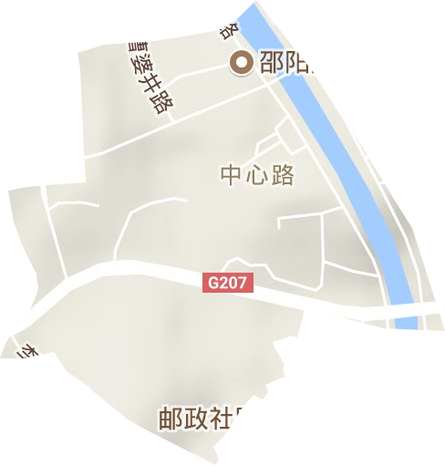 中心路街道地形圖