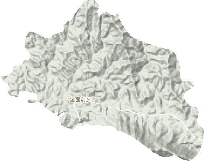 堡面前鄉(xiāng)地形圖