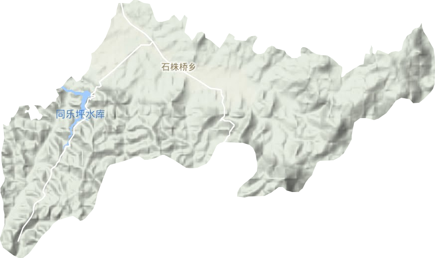 石株橋鄉地形圖