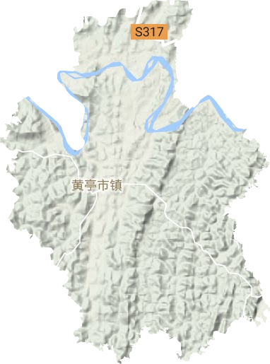 黃亭市鎮(zhèn)地形圖