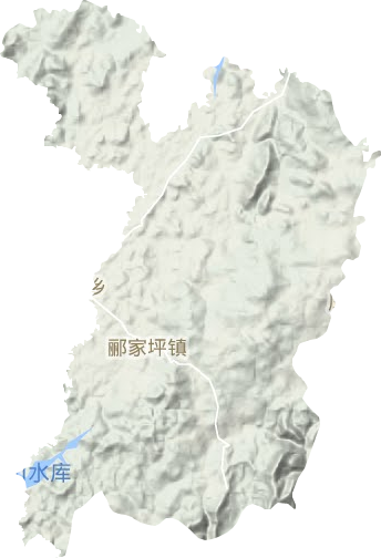酈家坪鎮(zhèn)地形圖