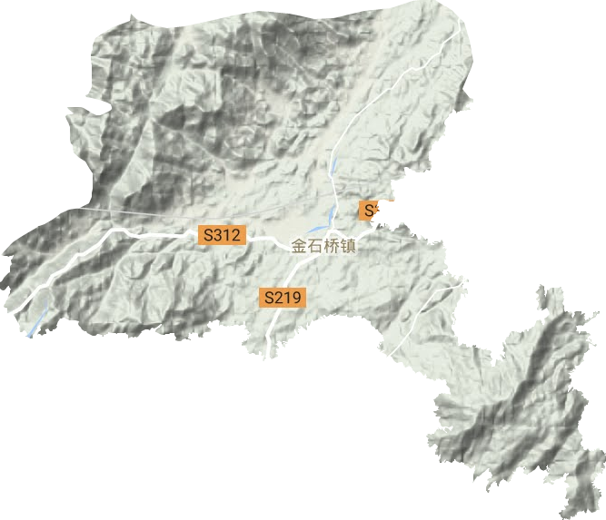 金石橋鎮地形圖