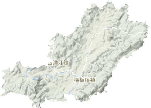 橫板橋鎮地形圖