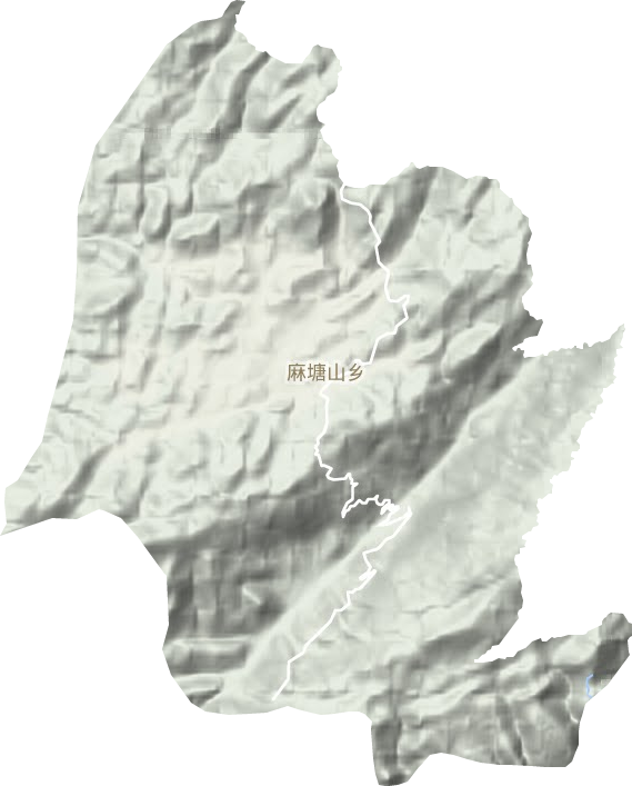 麻塘山鄉地形圖