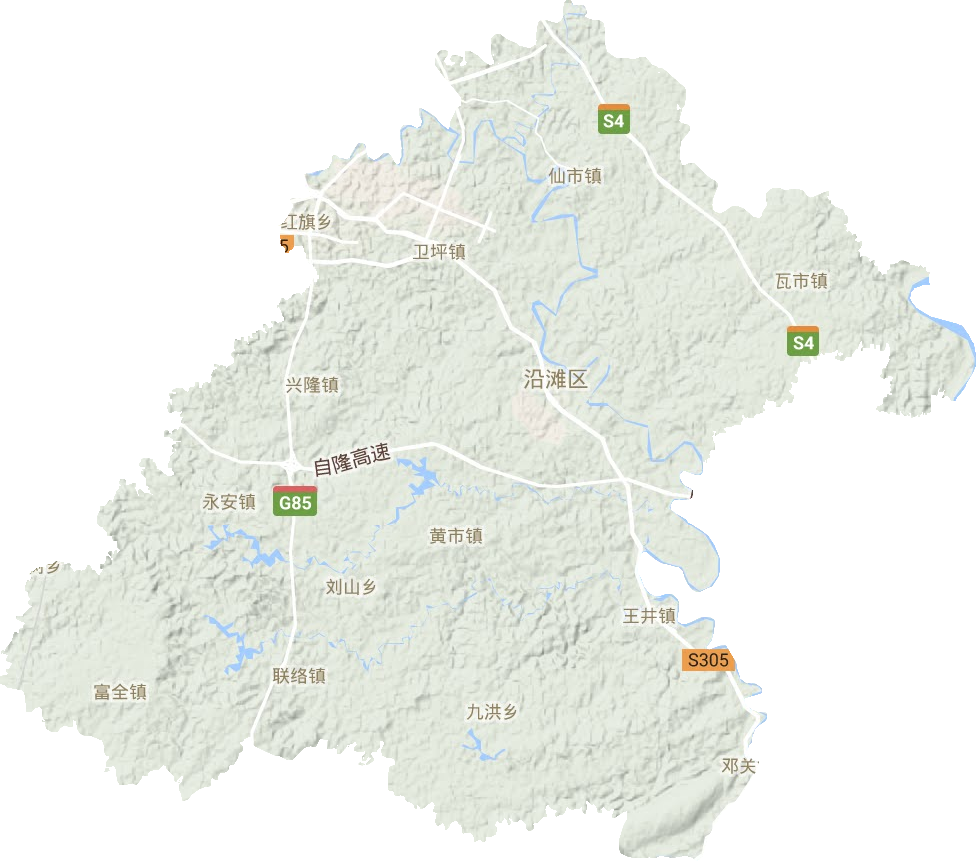 沿灘區地形圖