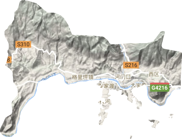 西區(qū)地形圖
