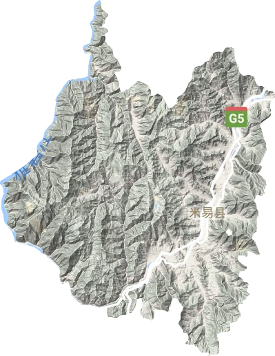 米易縣地形圖
