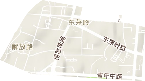 東茅嶺街道地形圖